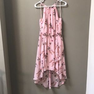 White House black market floral hi-low dress